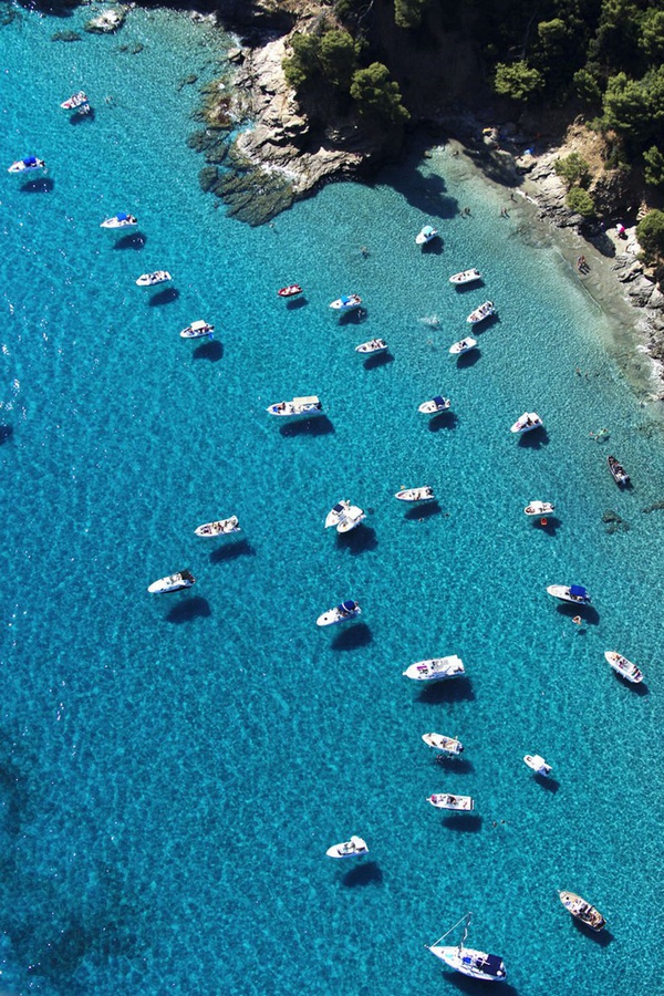 Tommy Clarke, Boats in Cove, St. Tropez, 2014