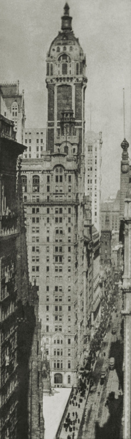 Alvin Langdon Coburn, The Stock Exchange And The Singer Building, 1913
