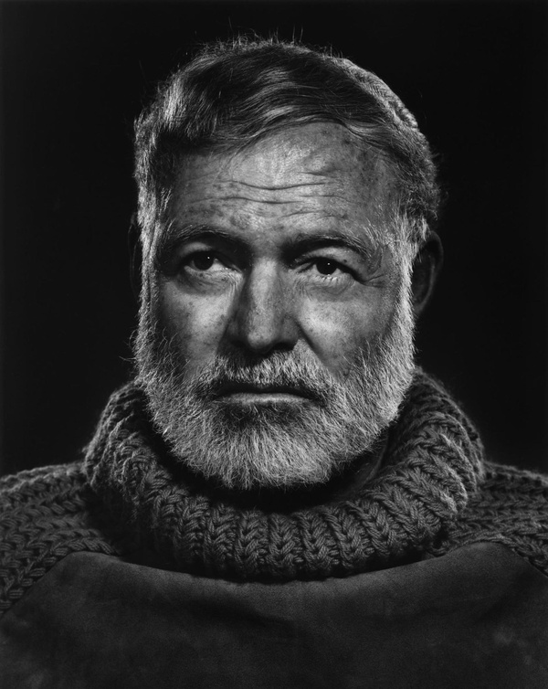 Yousuf Karsh, Ernest Hemingway, Study 1, 1957