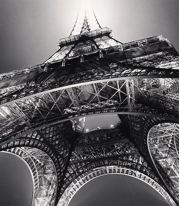 Michael Kenna, Eiffel Tower, Study 3, Paris, France, 1987