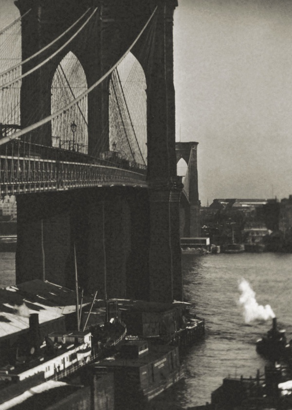 Alvin Langdon Coburn, Brooklyn Bridge From A Rooftop, New York, USA, c.1905
