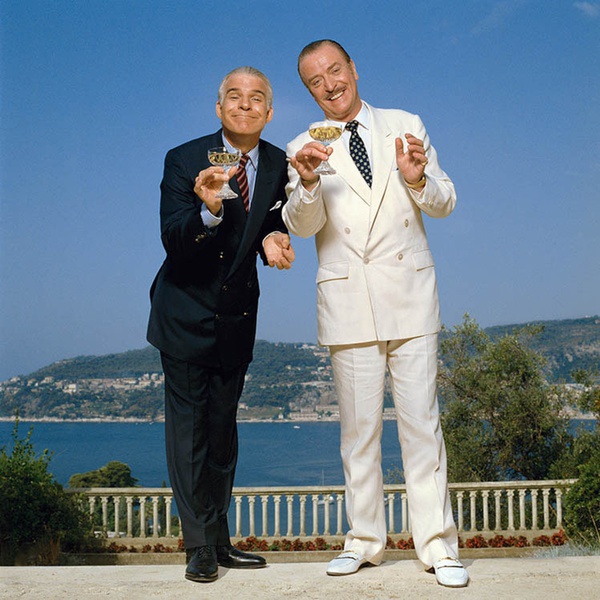 Terry O'Neill, Michael Caine & Steve Martin, Cote d'Azure, 1988