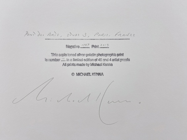 Michael Kenna's Darkroom Diaries | Chapter 5, Finished Prints & Provenance