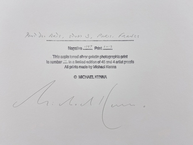 Michael Kenna's Darkroom Diaries | Chapter 5, Finished Prints & Provenance